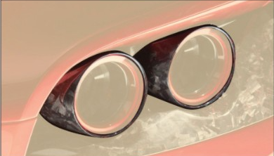 Rear lights carbon cover Mansory Carbon for Ferrari 812 Superfast Stallone