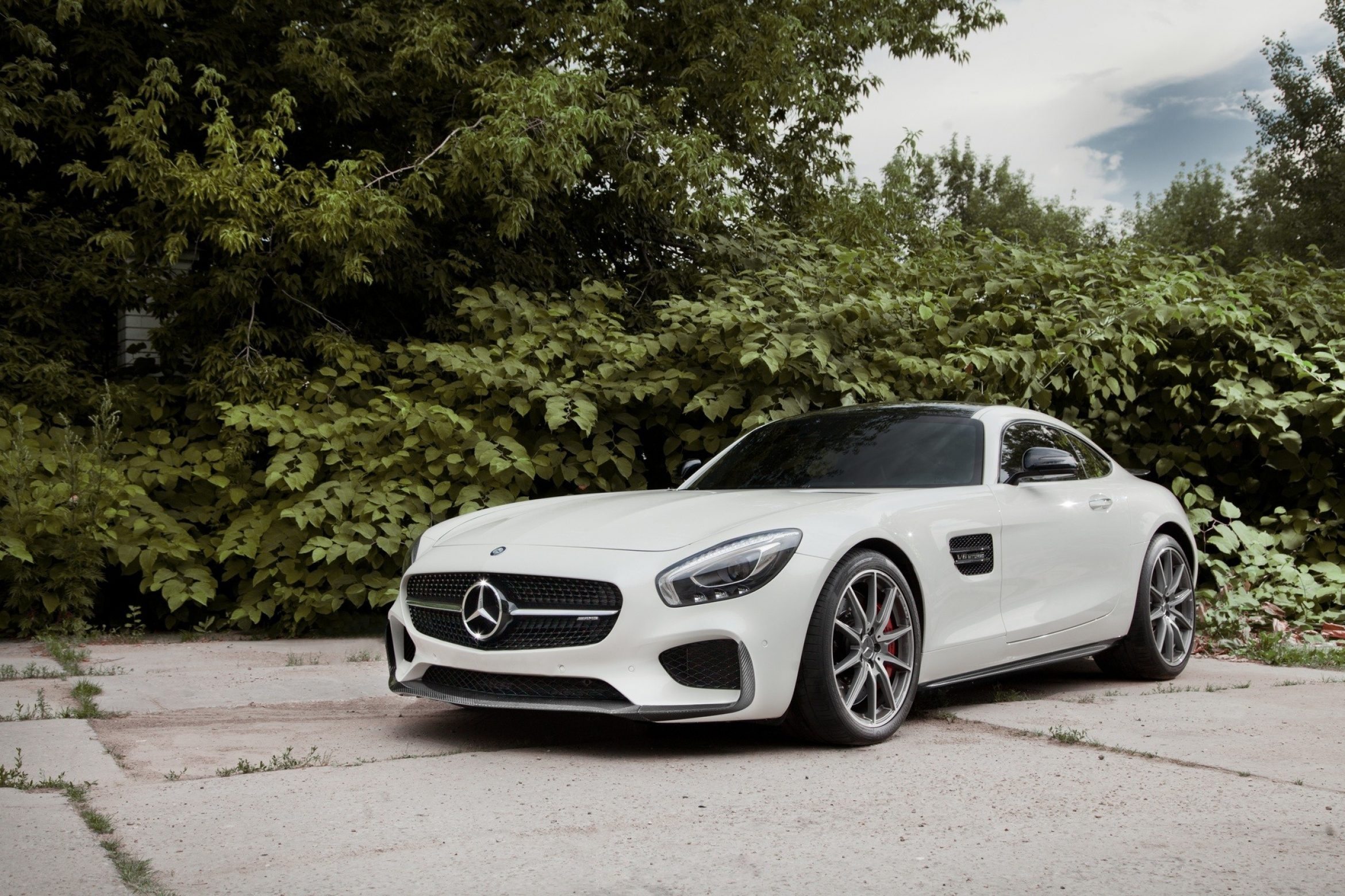 Front bumper lip Carbon for Mercedes AMG GT Coupe