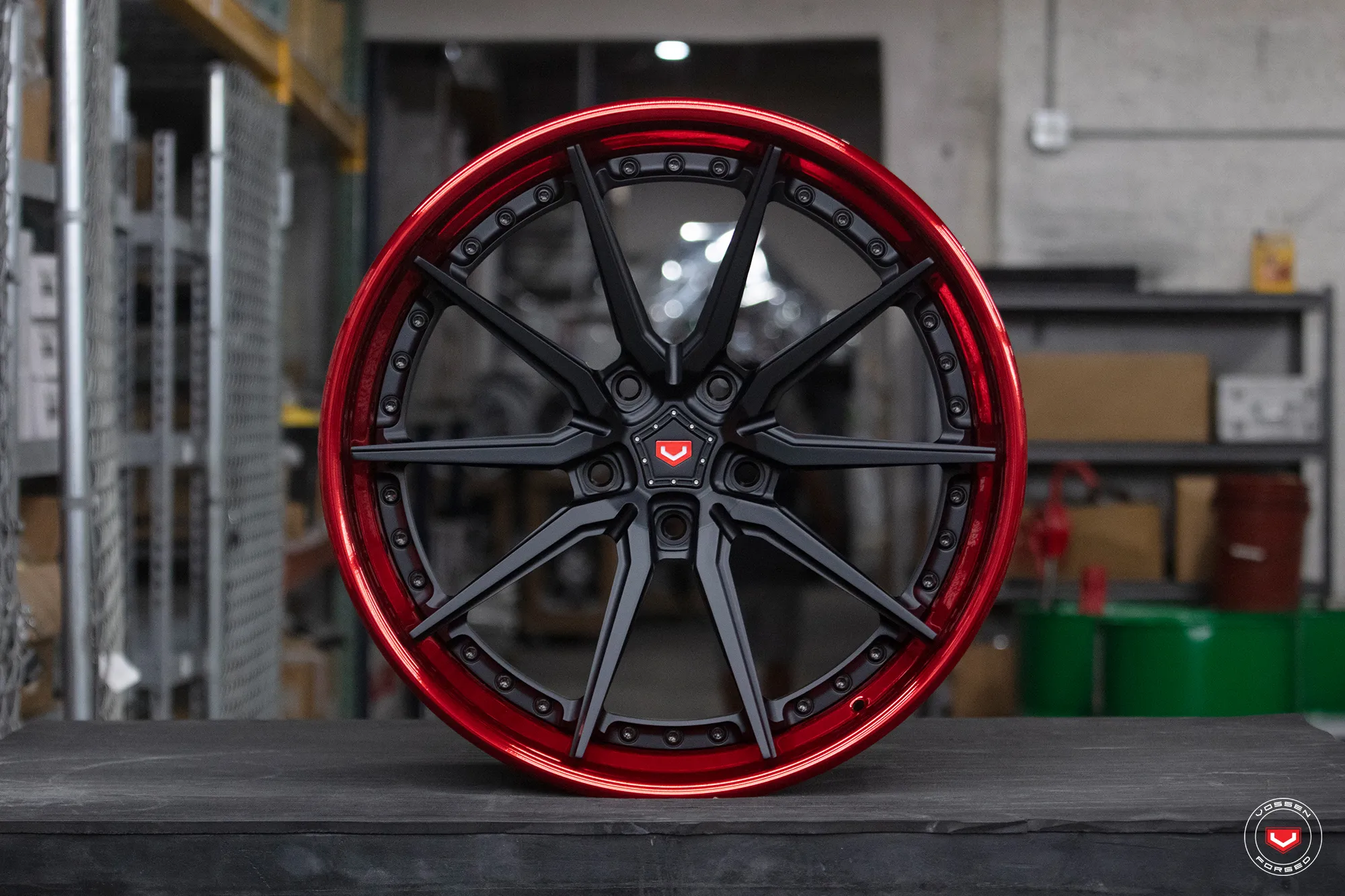 Vossen M X2 3 PIECE 3-piece forged wheel — close-up spoke detail