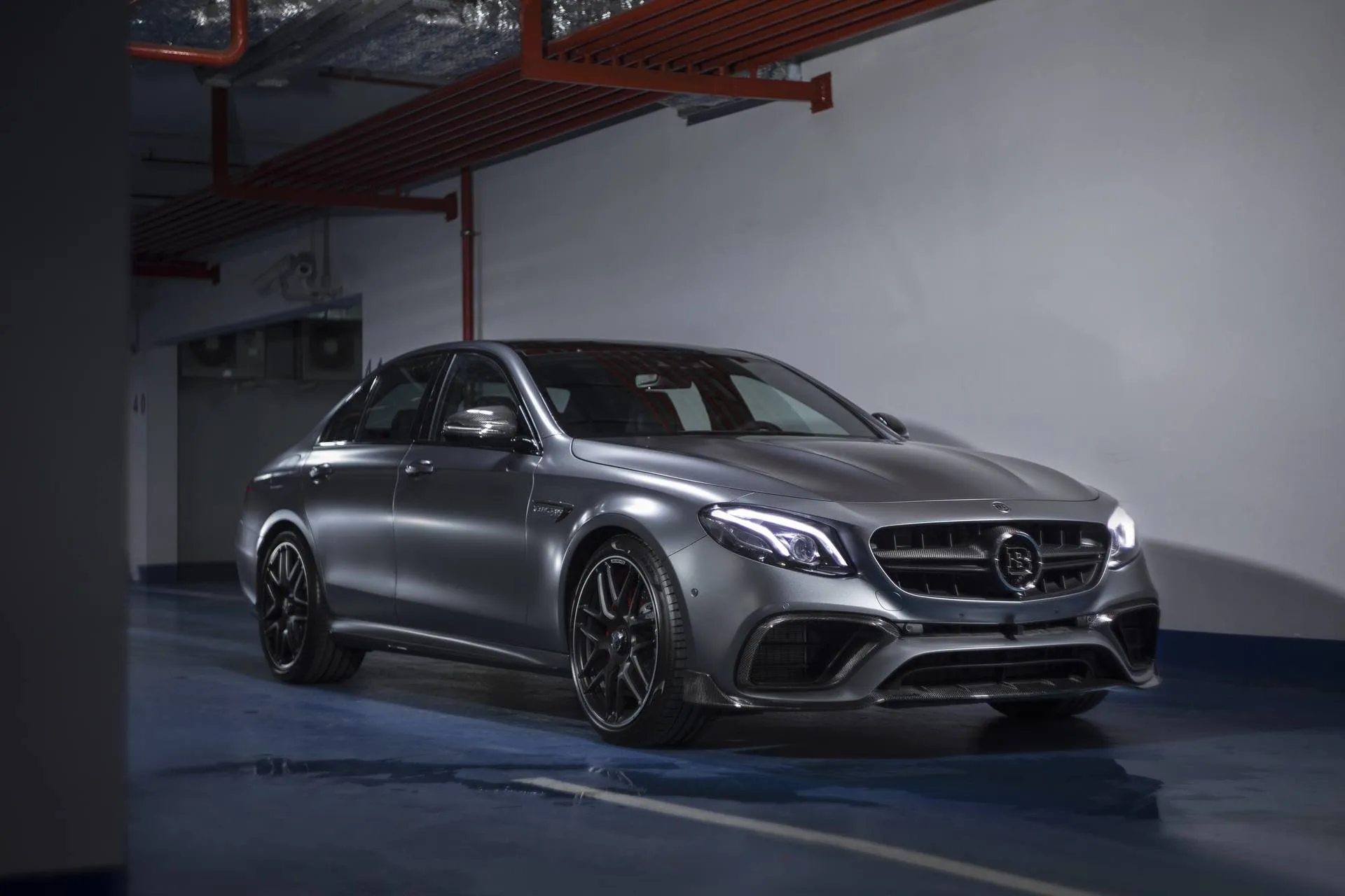 Front spoiler lip carbon BS Style for Mercedes E-class AMG W213  AMG E 63