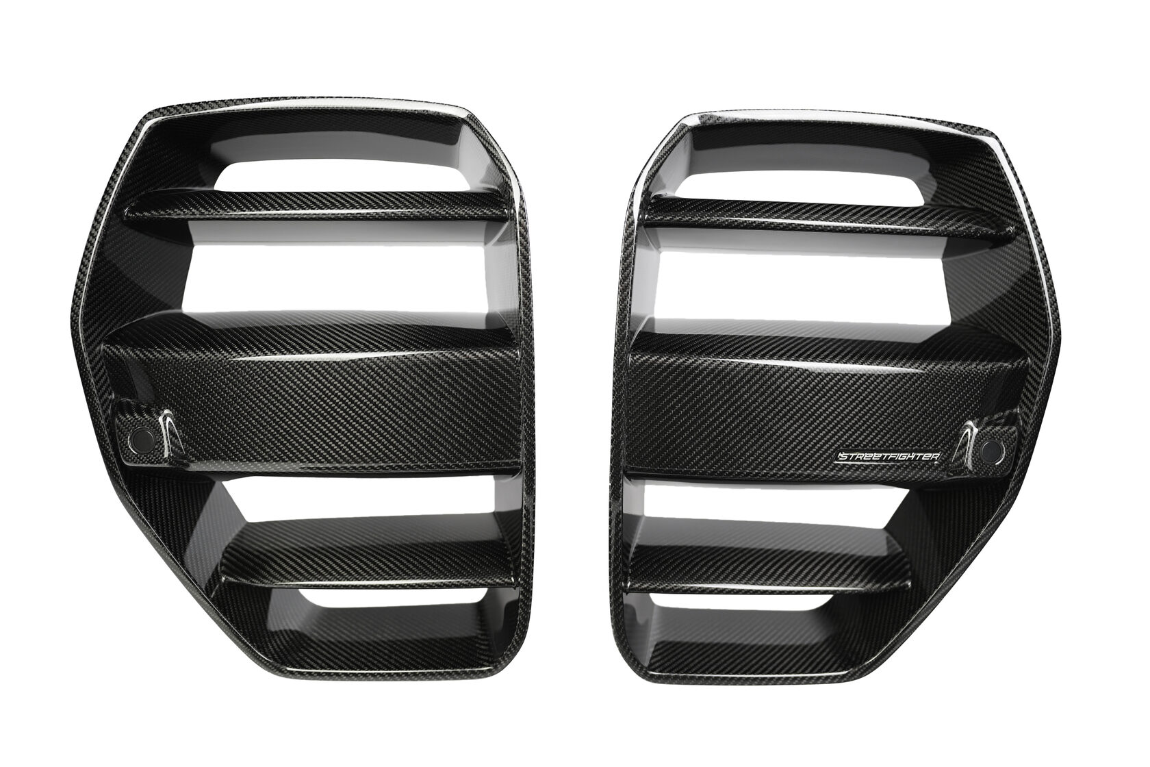 Radiator grille Streetfighter + protective nets Forged Carbon for BMW M3 G80