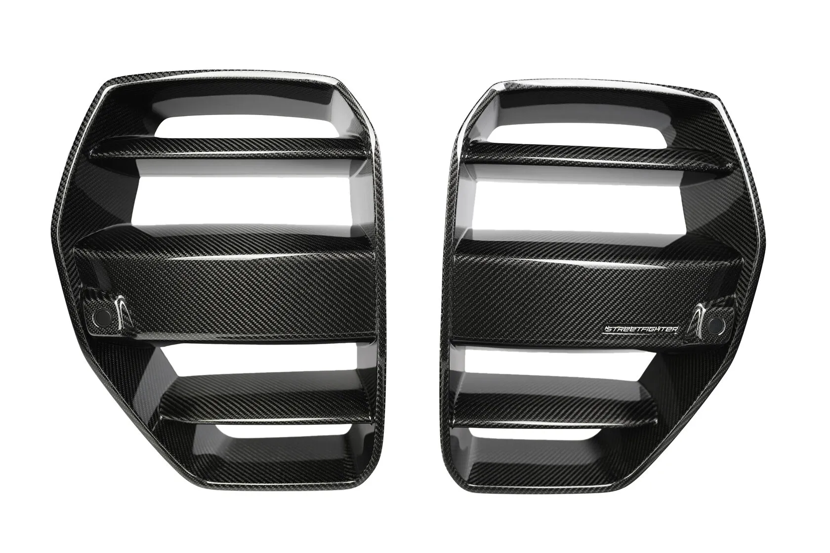 Radiator grille Streetfighter + protective nets Forged Carbon for BMW M3 G80