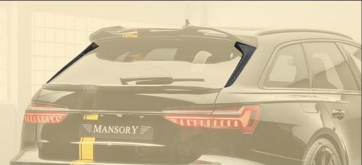 Roof spoiler extension Mansory Carbon for Audi RS6 Avant C8