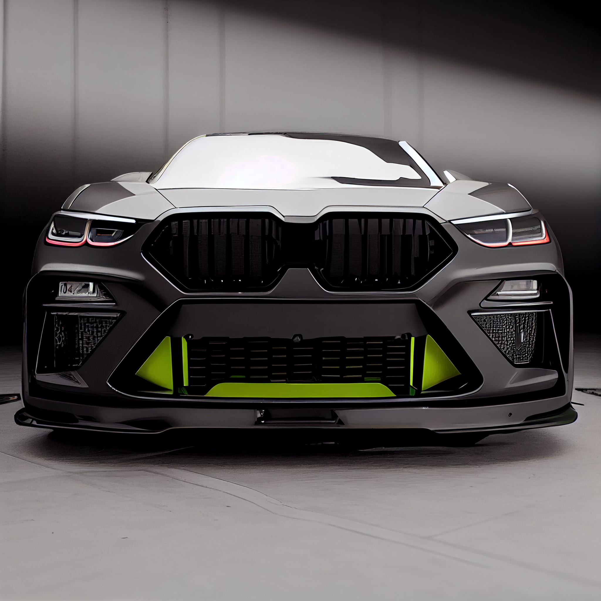 AI Custom Design Wide Body Front Bumper for BMW X7 LCI Ver1.1