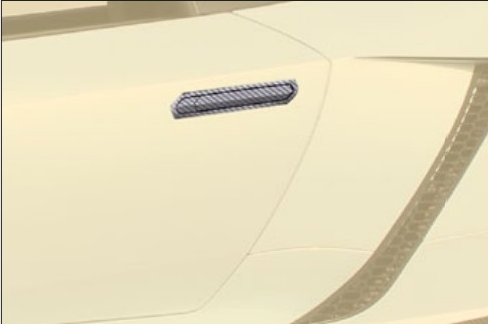 Carbon door handle Mansory Carbon for Lamborghini Huracan