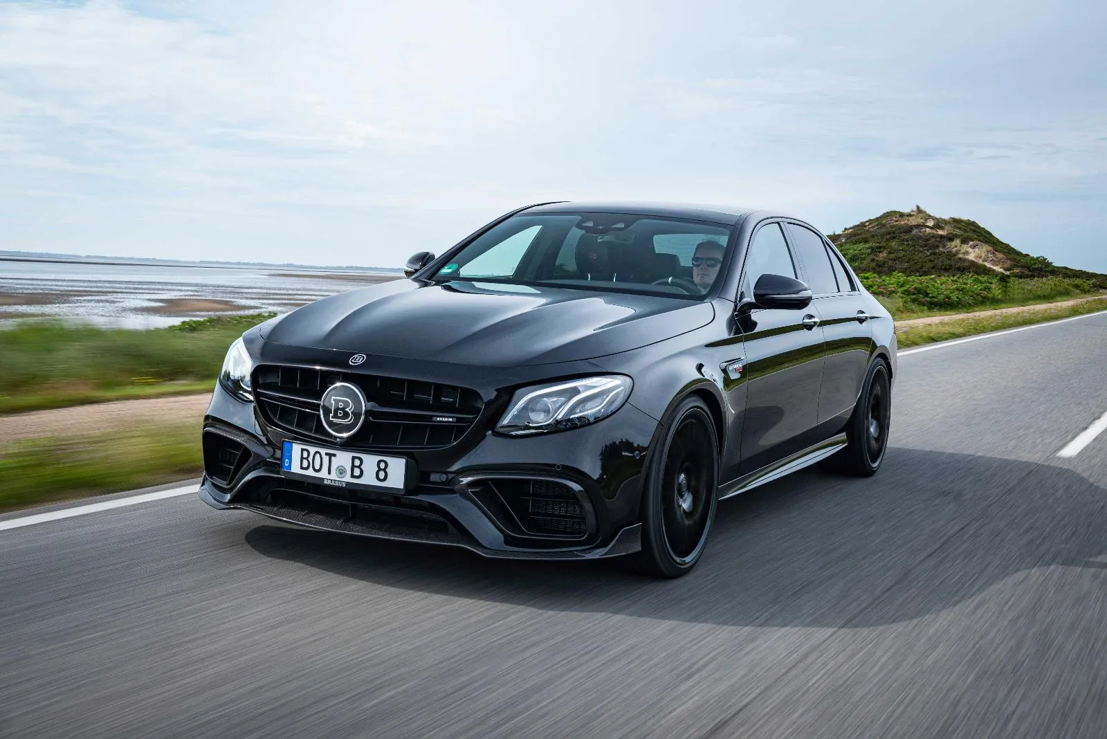 Front spoiler lip carbon BS Style for Mercedes E-class AMG W213  AMG E 63