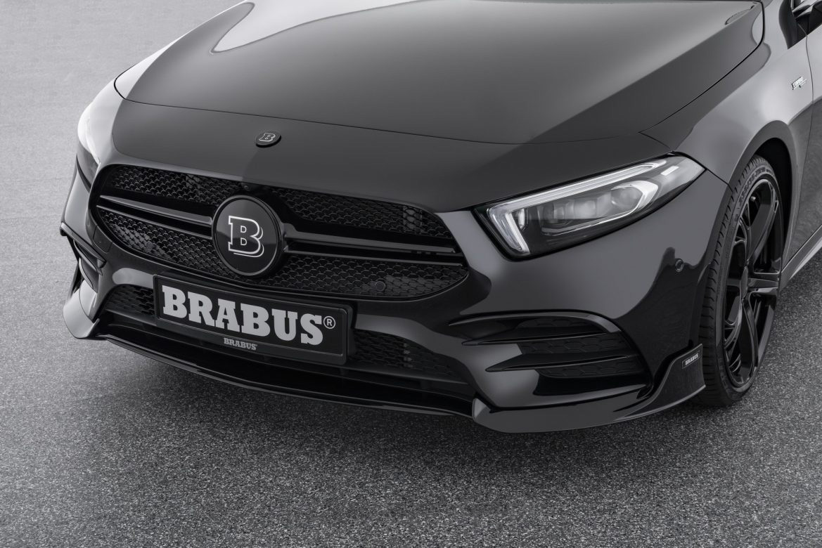 Front fascia top inlays BS Style Carbon for Mercedes A-class W177 A 160 - A 250 | AMG Line