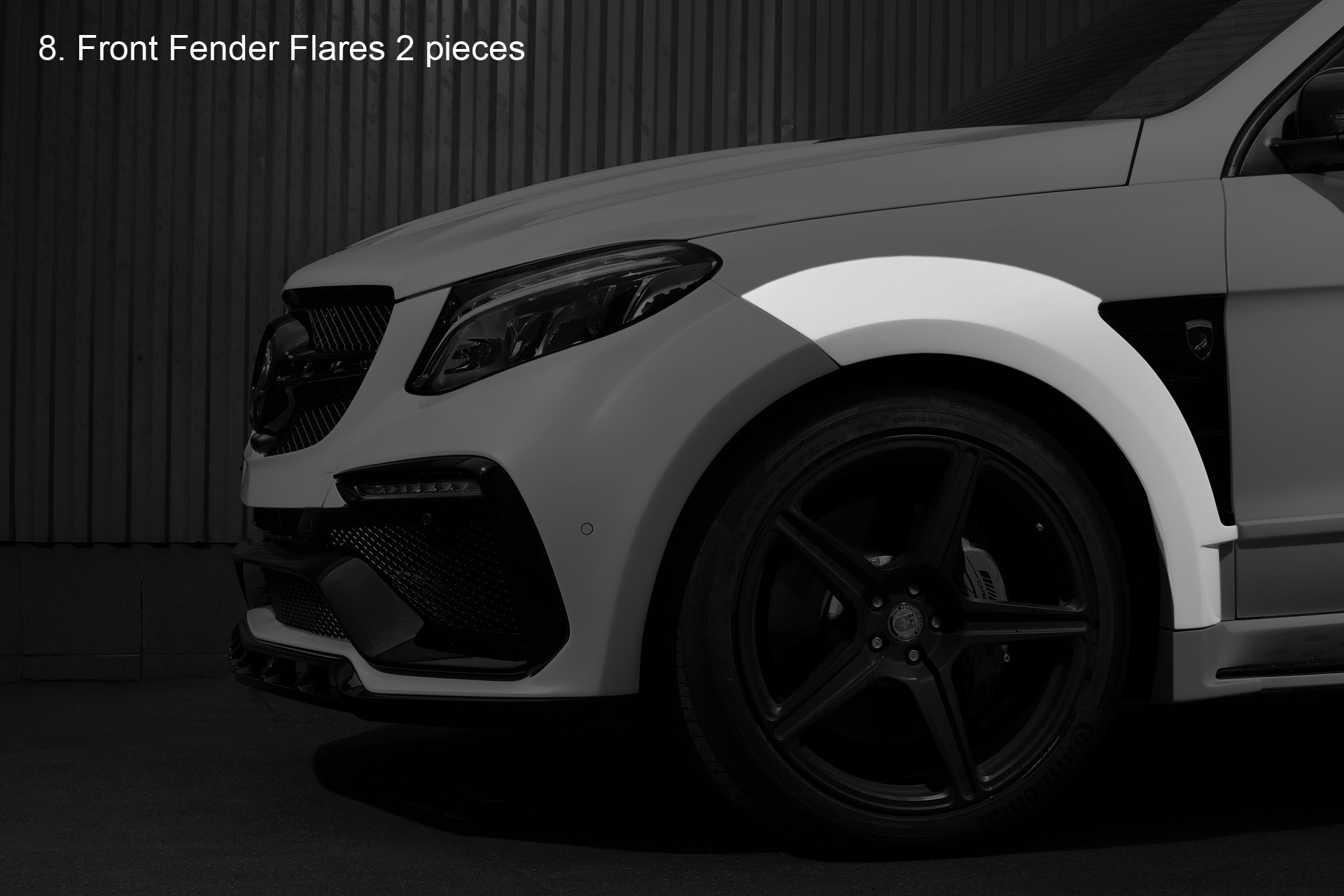 Front Fender Flares Topcar Design for Mercedes GLE W166 wagon Inferno