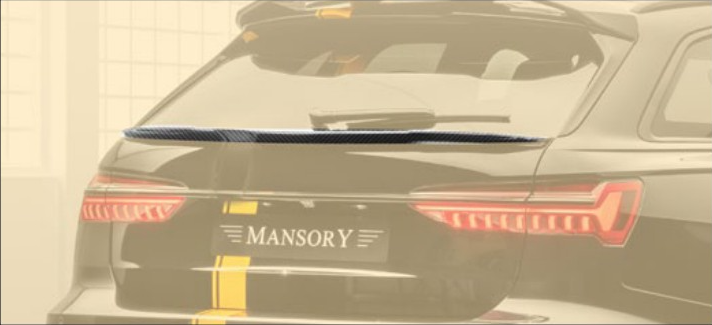 Rear decklid spoiler Mansory Carbon for Audi RS6 Avant C8