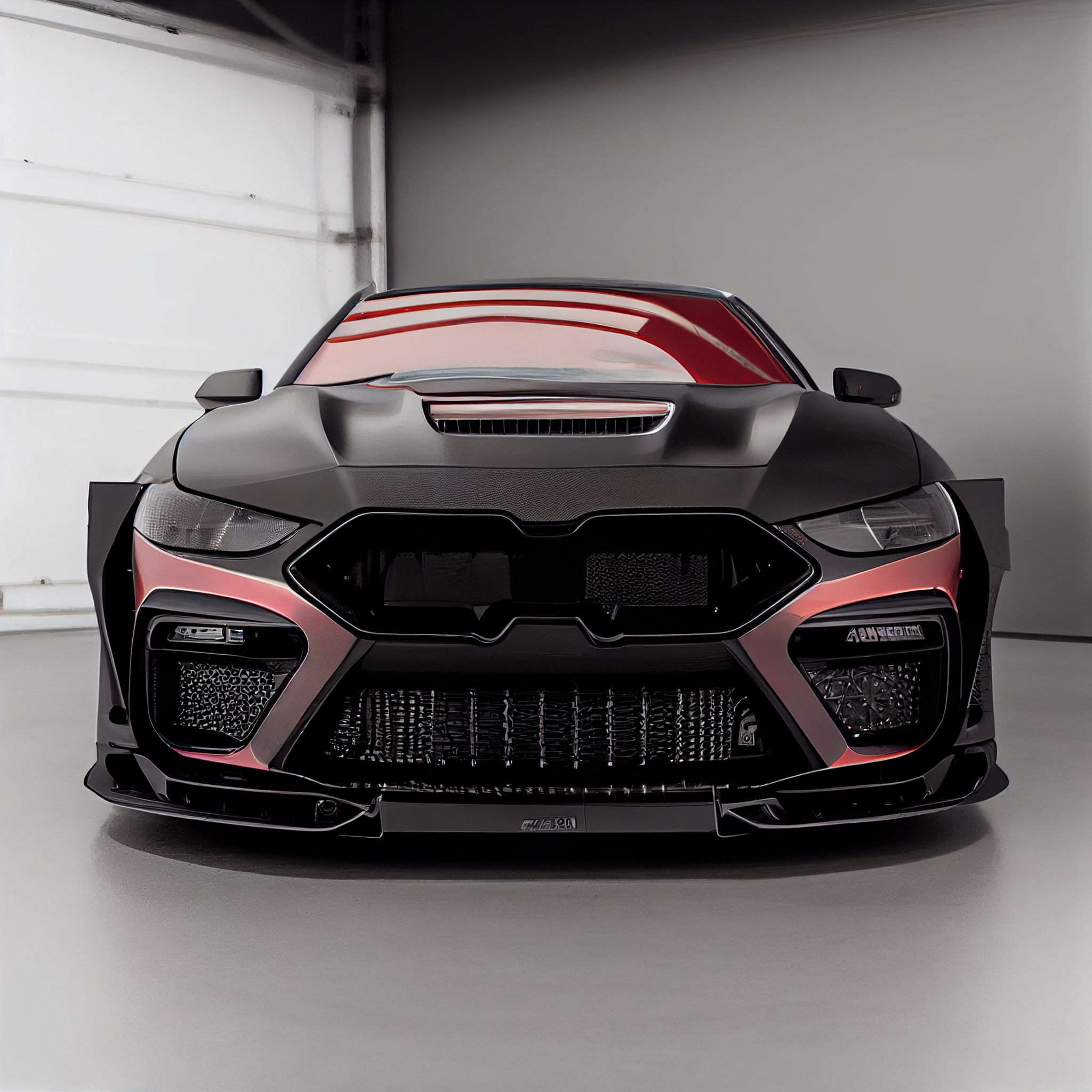 AI Custom Design Wide Body Front Bumper for BMW M8 Coupe Ver 4.1