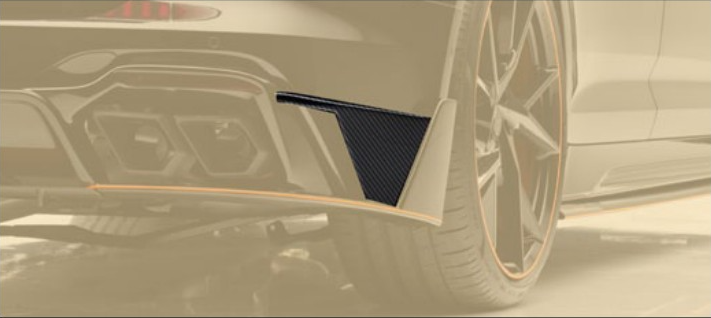 Rear bumper splitter Mansory Carbon for Audi RS6 Avant C8
