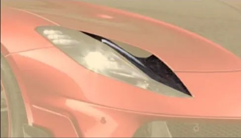 Front light air vents top Mansory Carbon for Ferrari 812 Softkit