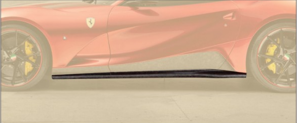 Side skirts Mansory Carbon for Ferrari 812 Superfast Stallone