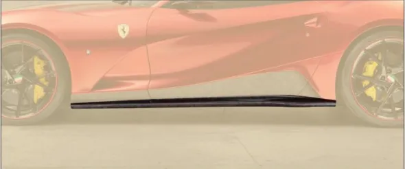 Side skirts Mansory Carbon for Ferrari 812 Superfast Stallone