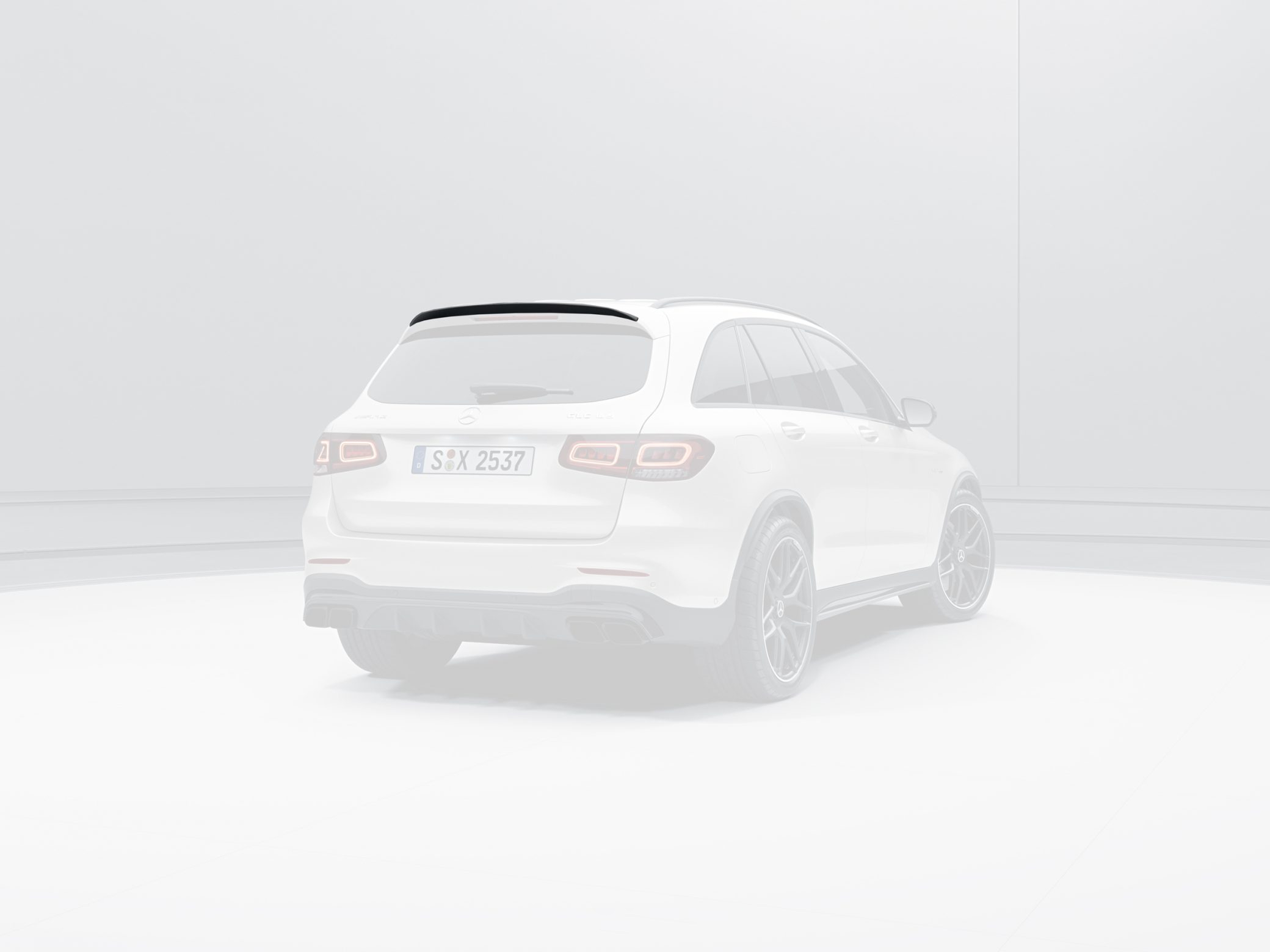 Roof spoiler carbon for Mercedes GLС X253 GLC 200 - GLC 43 |AMG Line