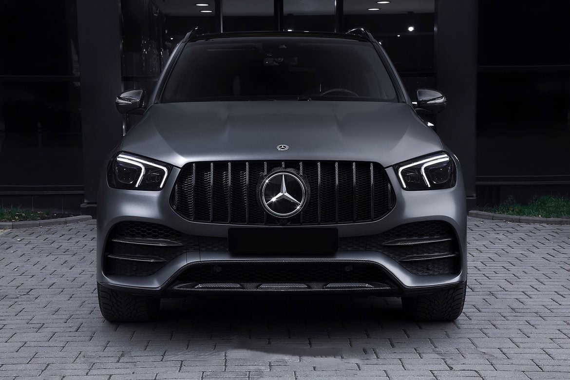 Front bottom splitter carbon for Mercedes-Benz GLE V 167 AMG Line