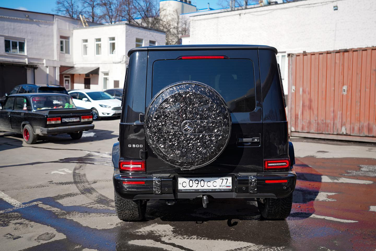 Spare wheel cover Forged Carbon for Mercedes G-class W463A