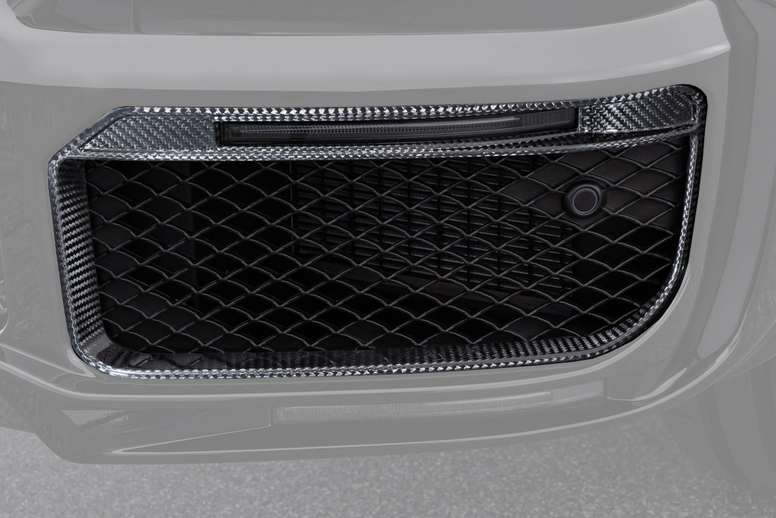 Front bumper inserts with LED carbon Brabus for Mercedes G-class W463A AMG G 63