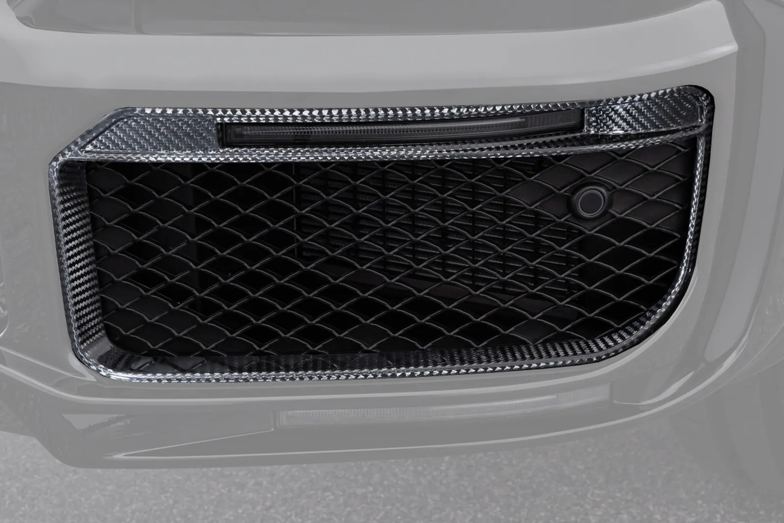 Front bumper inserts with LED carbon Brabus for Mercedes G-class W463A AMG G 63