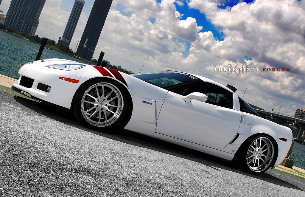 360 Forged Spec 12 on Corvette Z06 — detail view