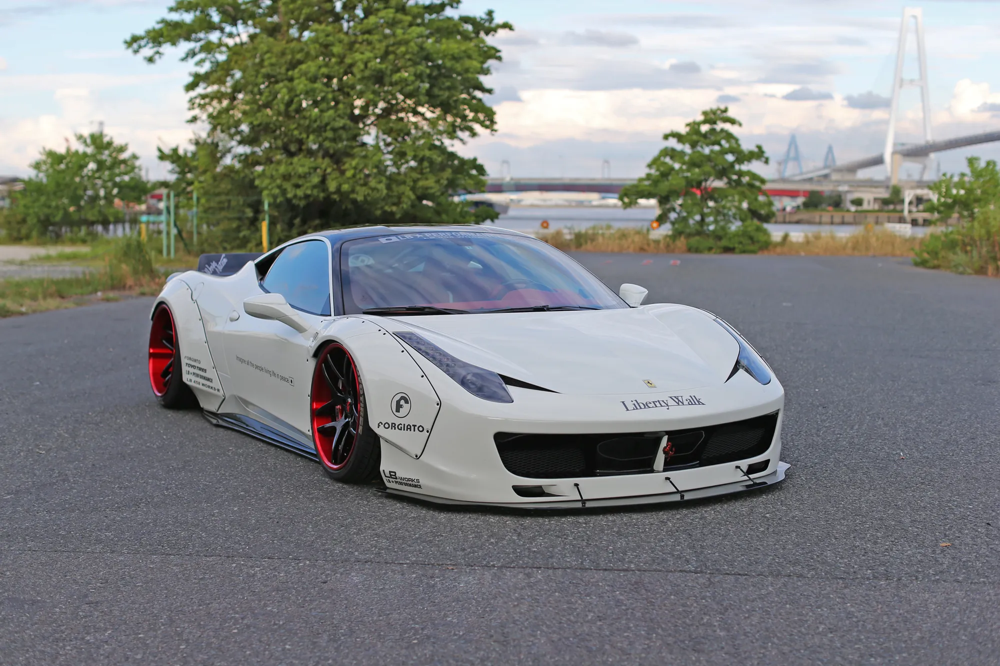 Check our price and buy Liberty Walk body kit for Ferrari 458!