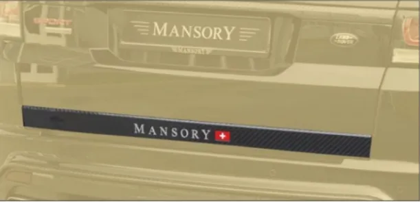 Rear hatch panel Mansory Carbon for Land Rover Range Rover Sport SVR new
