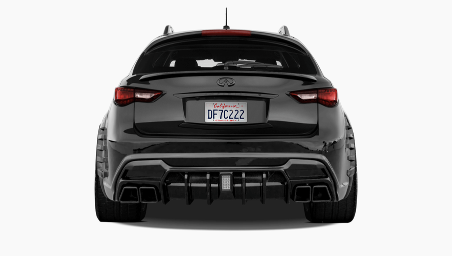 Side exhaust tips Renegade Design for Infiniti QX70 FX S51