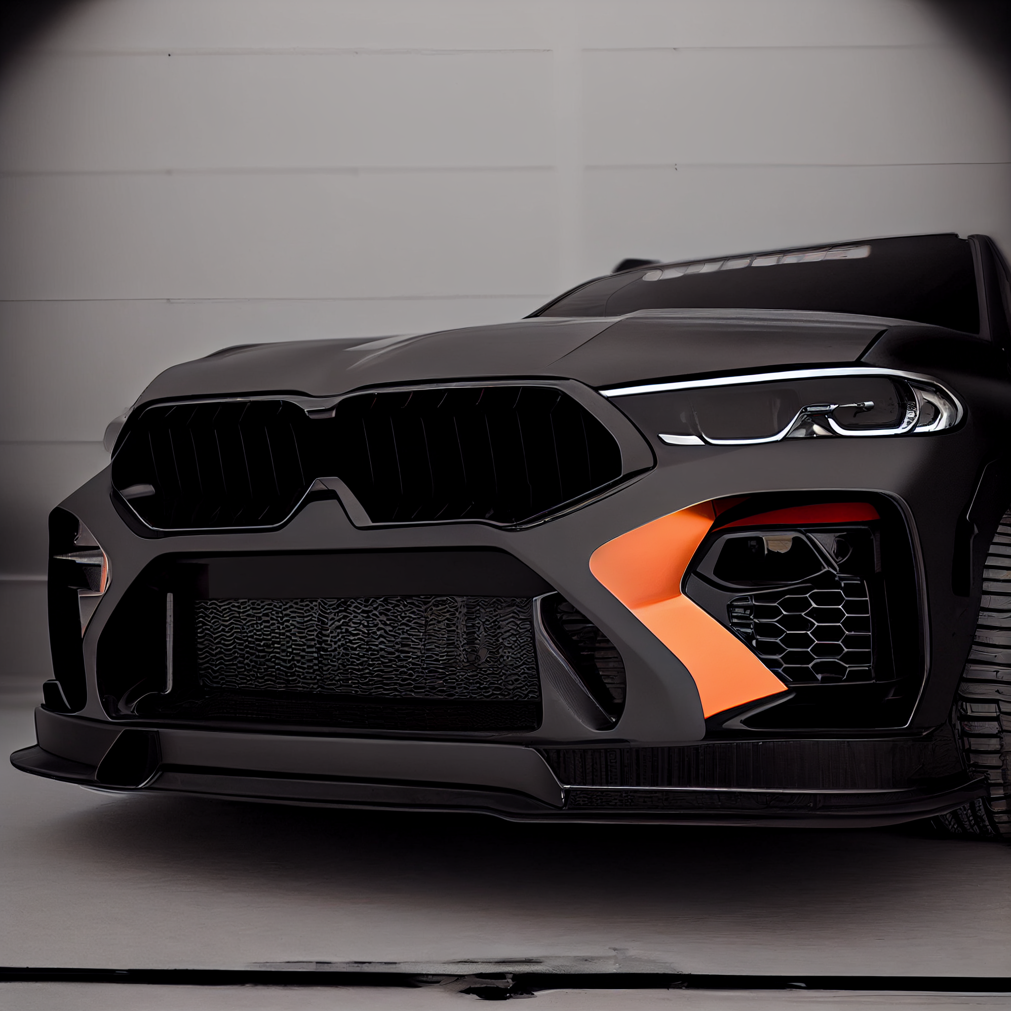 AI Custom Design Wide Body Front Bumper for BMW X7 LCI Ver2.1