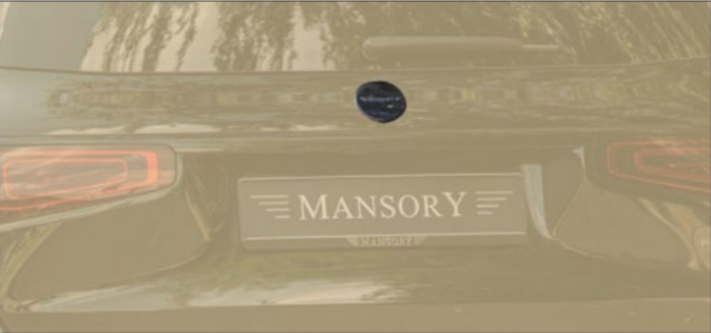 Rear hatch emblem Mansory Carbon for Mercedes GLS X167