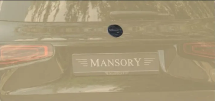 Rear hatch emblem Mansory Carbon for Mercedes GLS X167