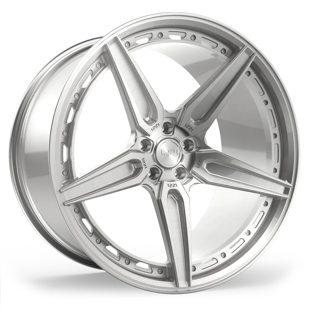 1221 Wheels 0551 AP1X Forged Wheels — Brushed Gloss Clear view