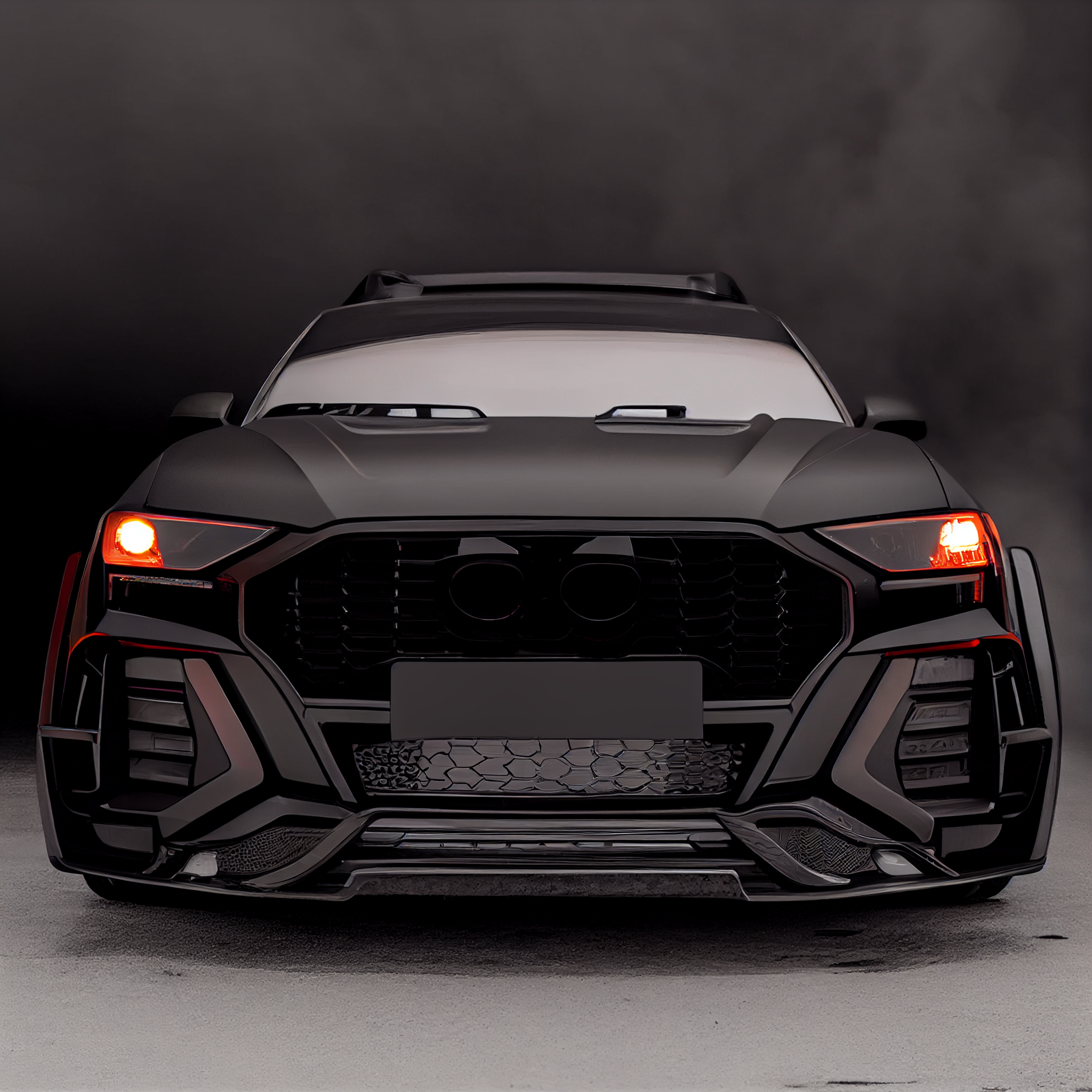 AI Custom Design Wide Body Front Bumper for Audi Q3 Ver 2.1