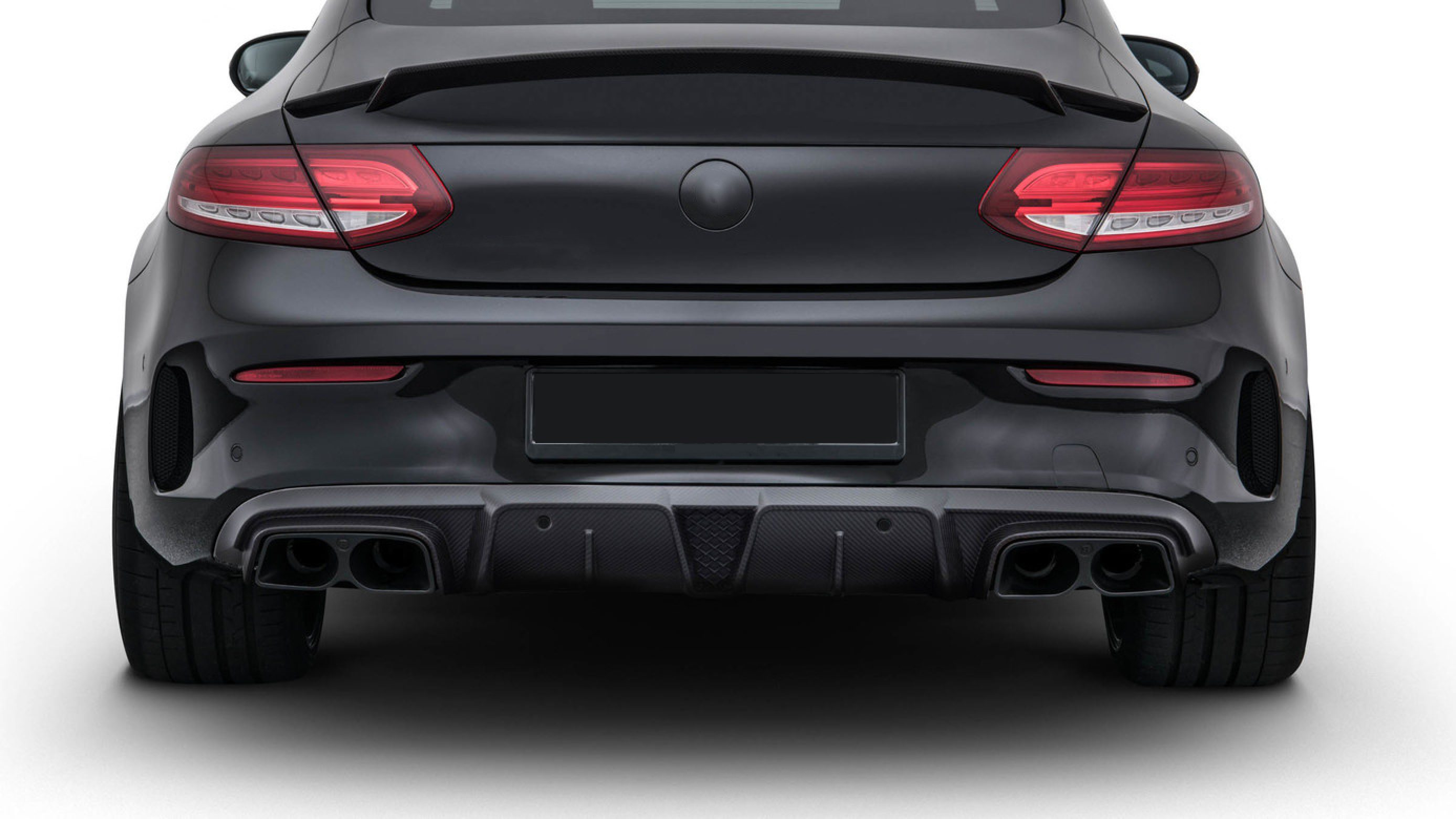 Rear diffuser BS style Carbon for Mercedes C-class C 205 AMG C 63