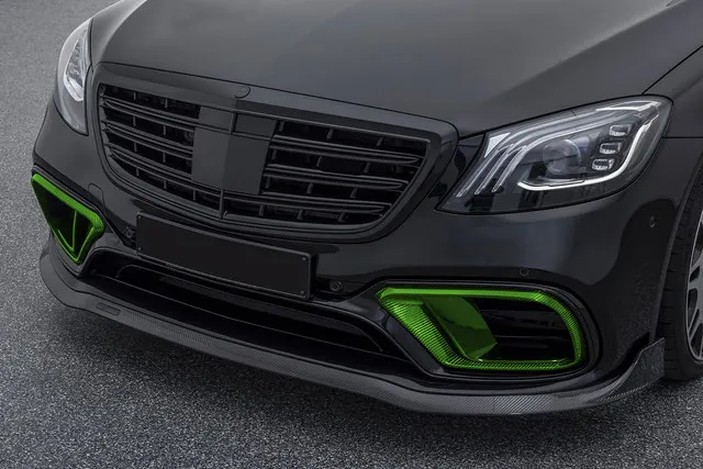 Inserts in the front bumper Carbon for Mercedes S-class W222 Restyling