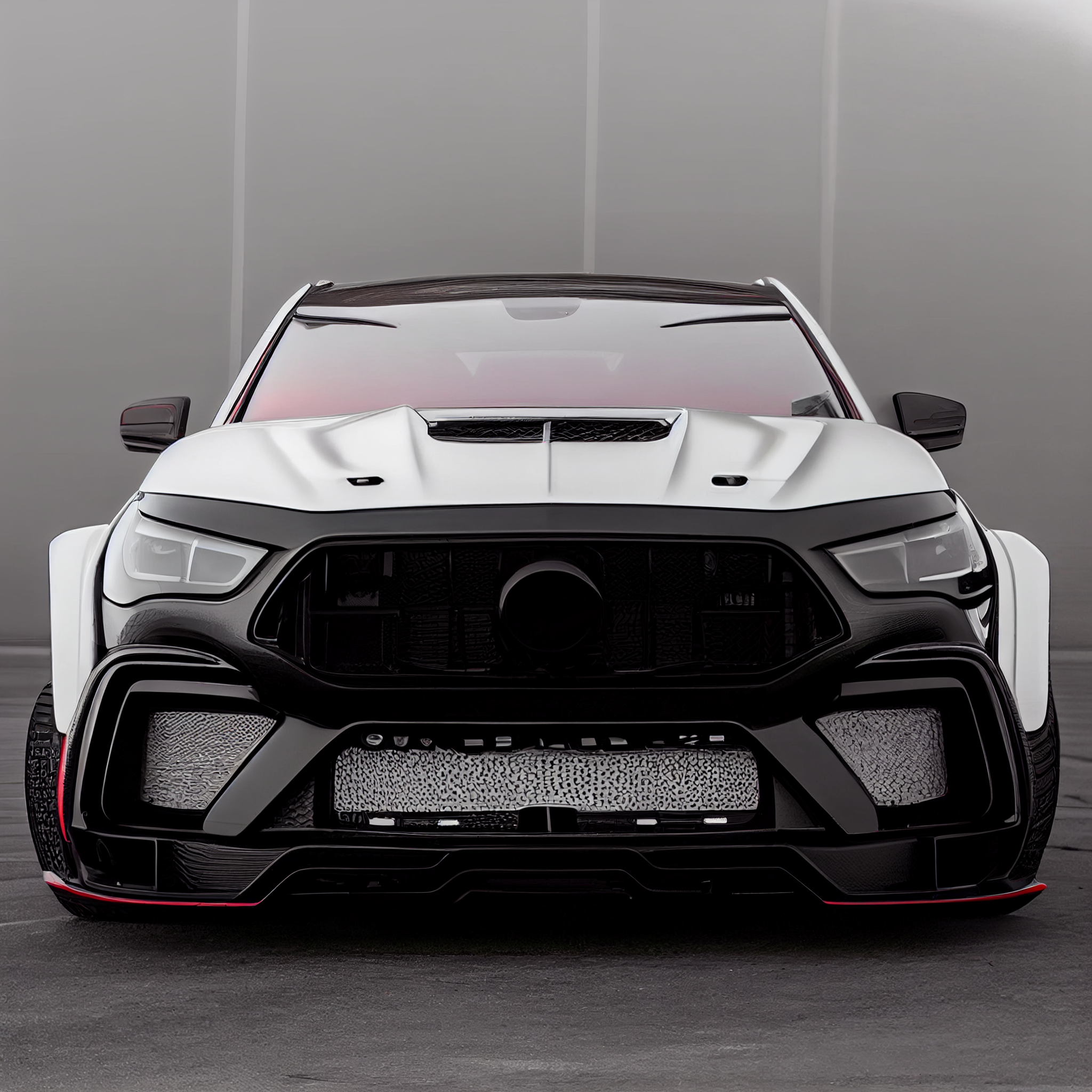 AI Custom Design Wide Body Front Bumper for Mercedes-Benz GLE Coupe C167 AMG Ver 1.3