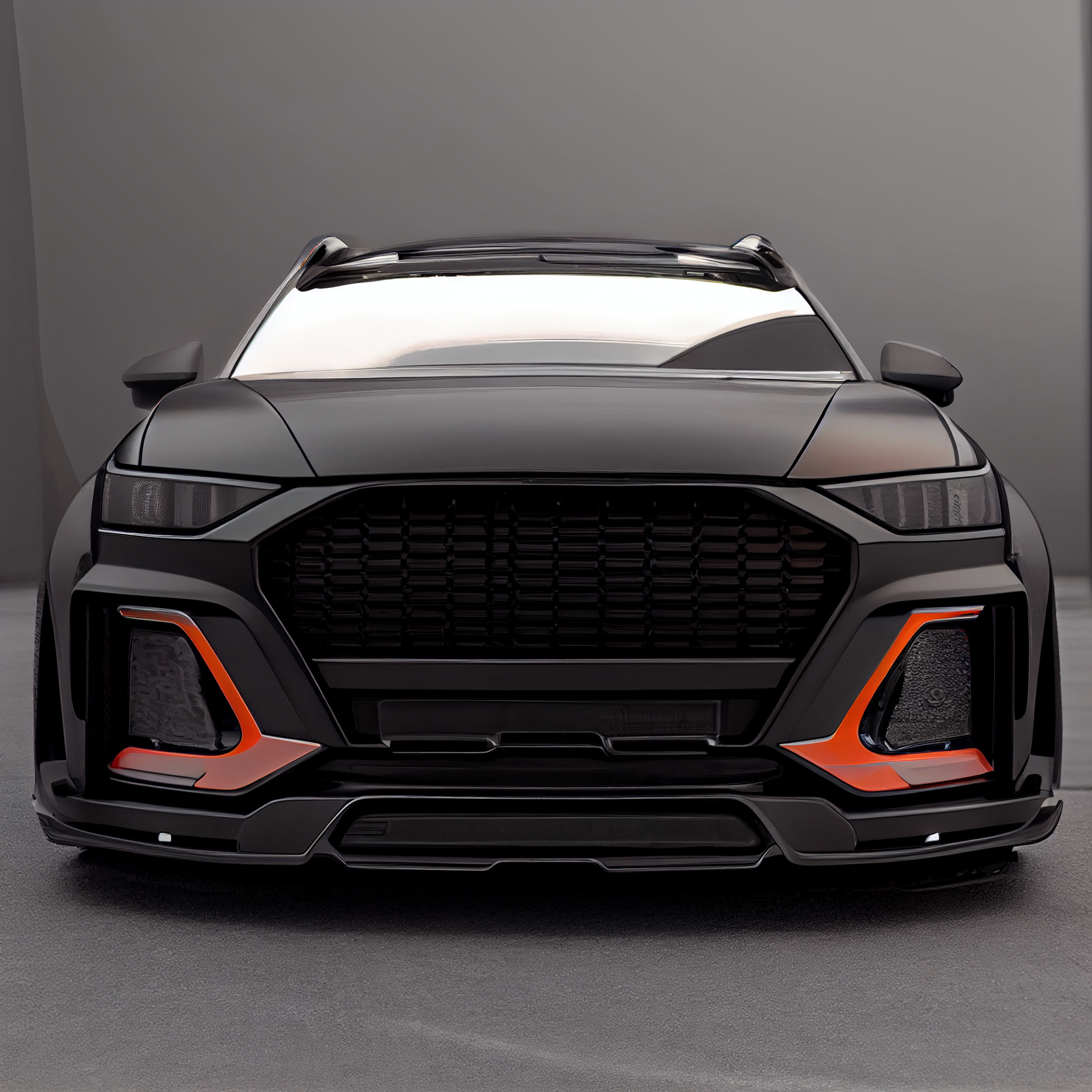 AI Custom Design Wide Body Front Bumper for Audi Q3 Ver 1.1