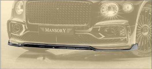 Front bumper lip Mansory Carbon for Bentley New Flying Spur