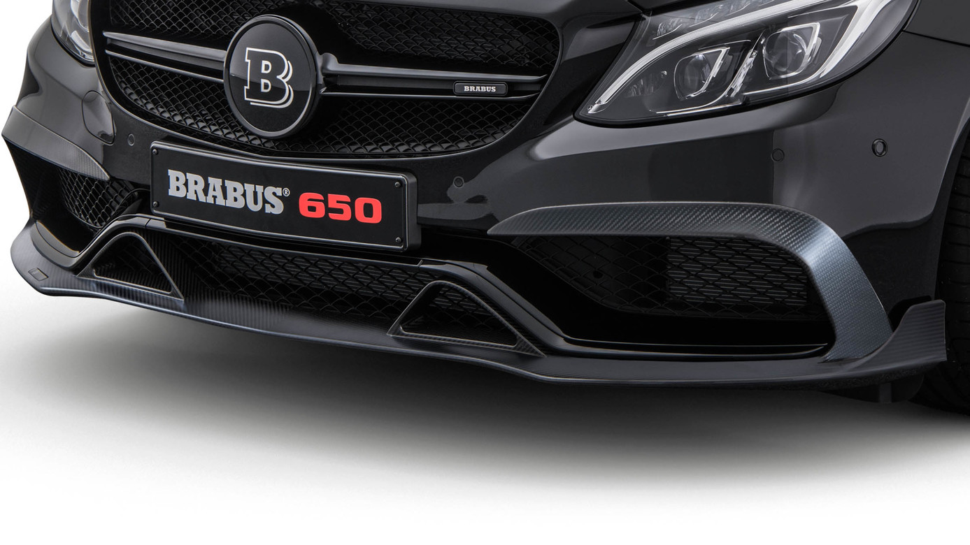 Front bumper attachments Brabus Carbon for Mercedes C-class C 205 AMG C 63