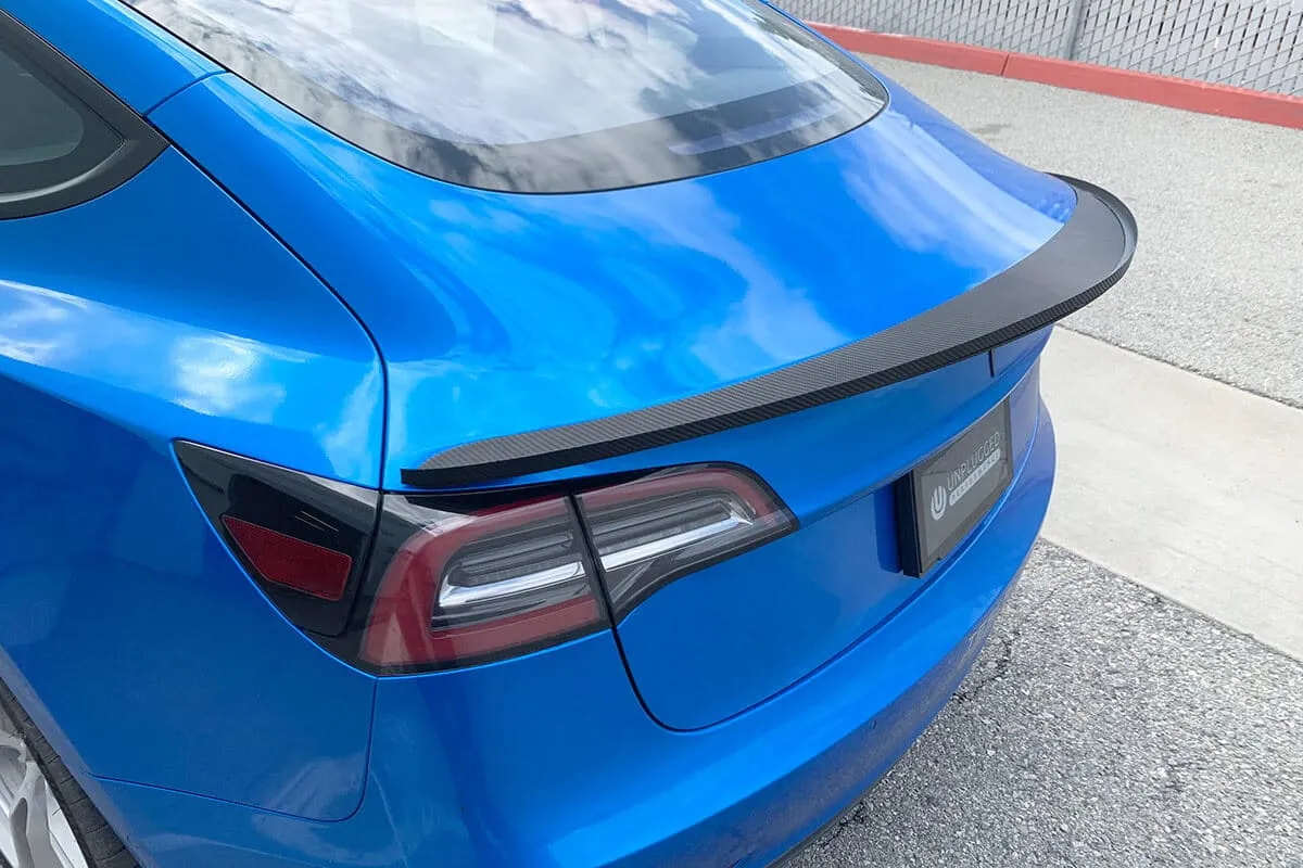 Check price and buy Unplugged Performance Carbon Fiber Body kit Set for Tesla Model 3