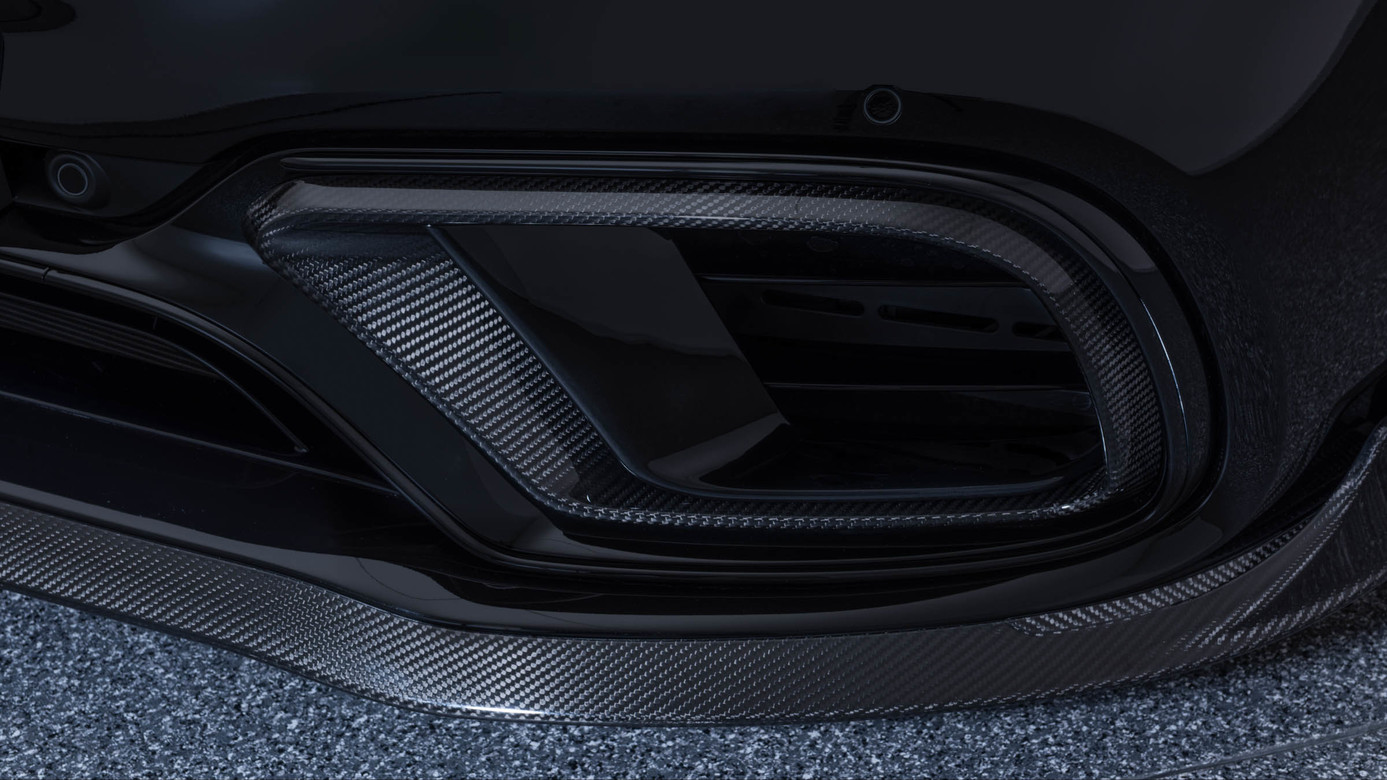 Front apron attachments Brabus carbon for Mercedes S-class Coupe C217 AMG S63