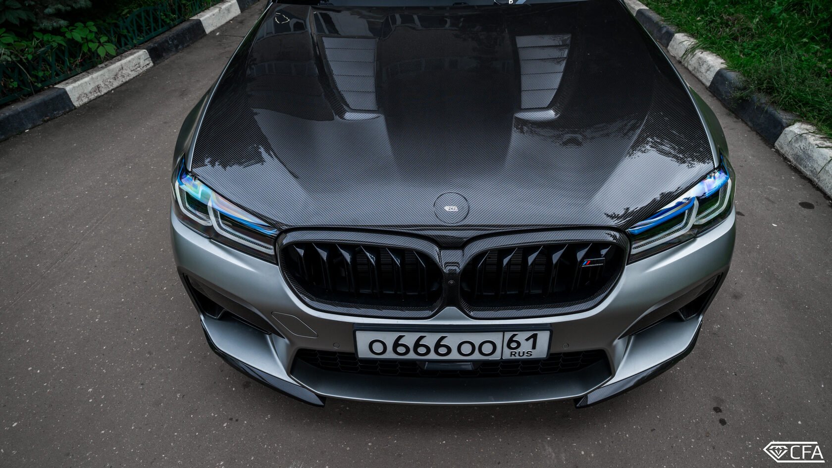 Front bumper lip M Performance Lite Carbon for BMW M5 F90 LCI Restyling ...