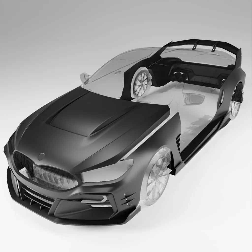 Hood for BMW M8 Coupe F91/F92/F93 GTR Custom Wide-Body Kit