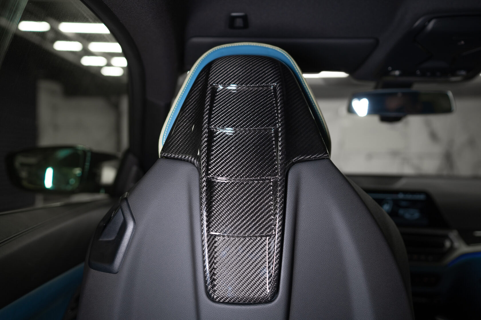 Seat back inserts Carbon for BMW M8 F91/F92/F93 Grand Coupe