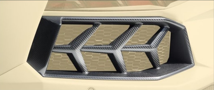 Rear bumper air outtake cover Mansory Carbon for Lamborghini Aventador Competition