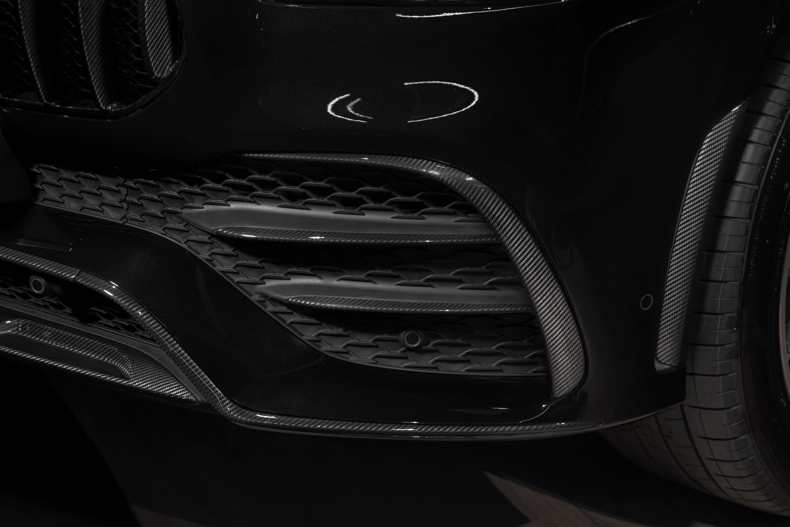 Front bumper air inlets AMG 53 design Carbon for Mercedes-Benz GLE Coupe C167 AMG Line