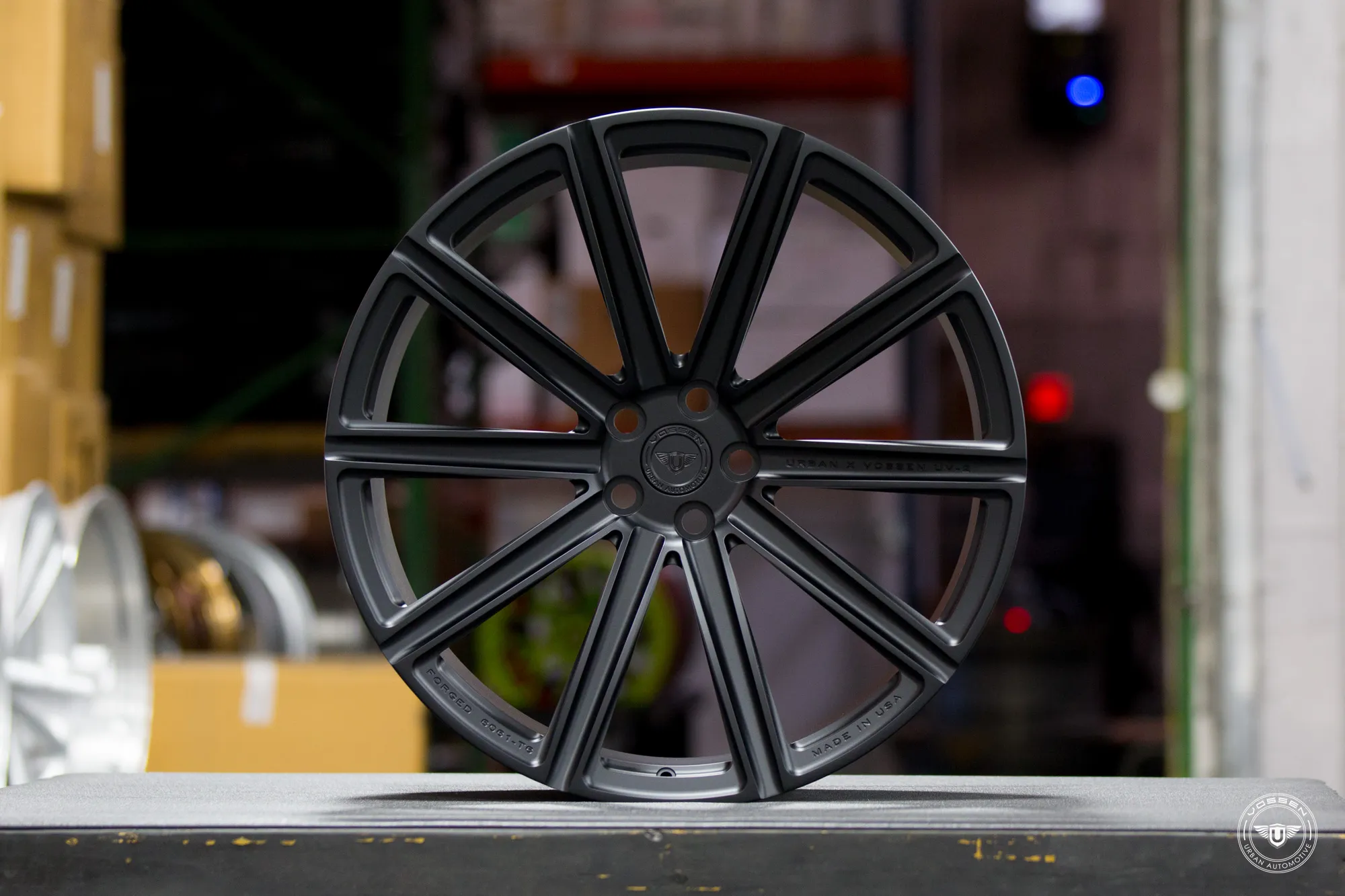 Vossen UV 2 forged wheel — concave face detail