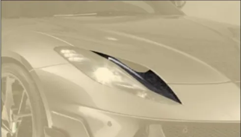 Front light air vents top Mansory Carbon for Ferrari 812 Stallone  V2