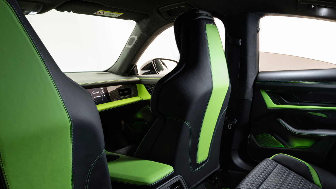 Leather backs front seats Brabus Carbon for Porsche Taycan