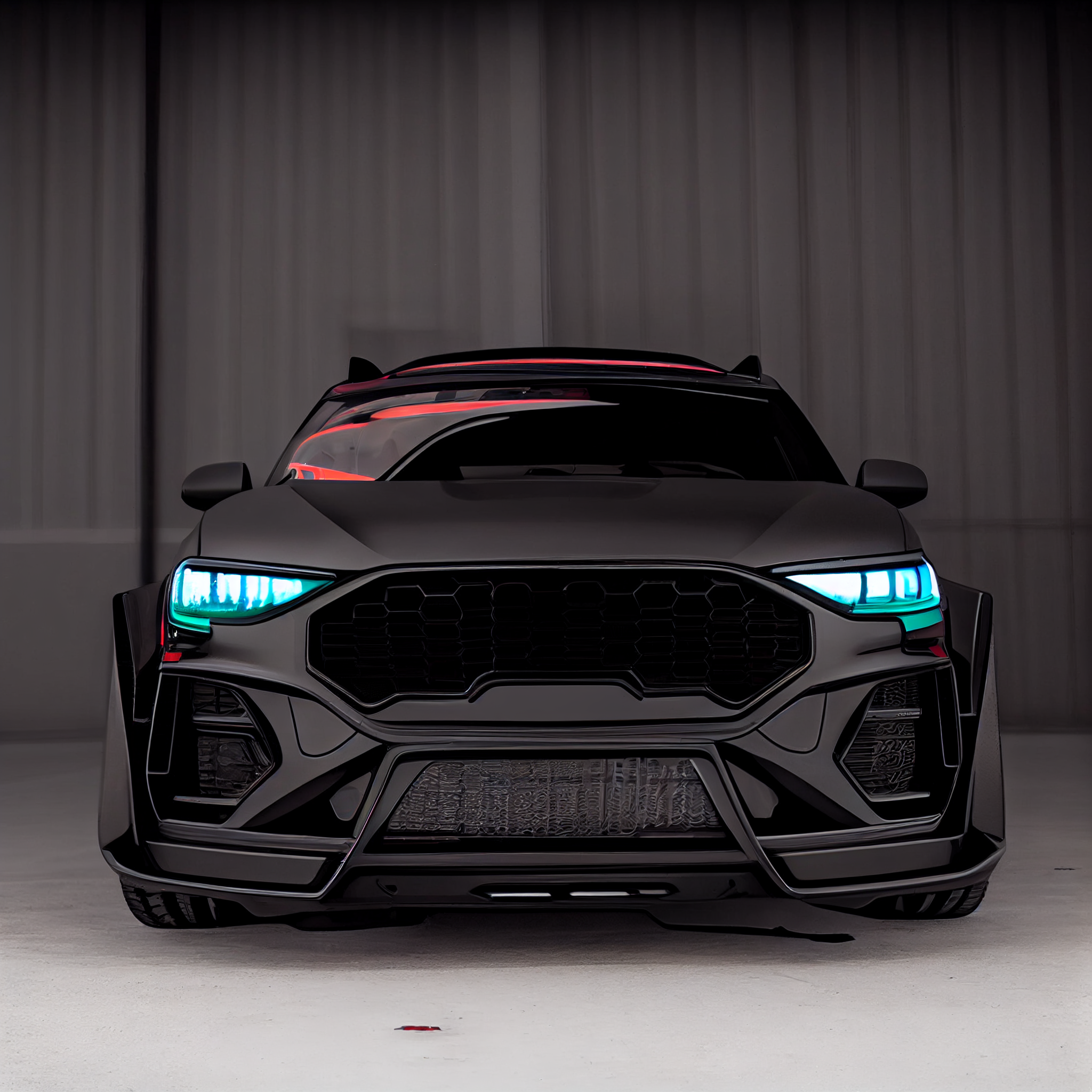 AI Custom Design Wide Body Front Bumper for Audi Q3 Ver 1.2