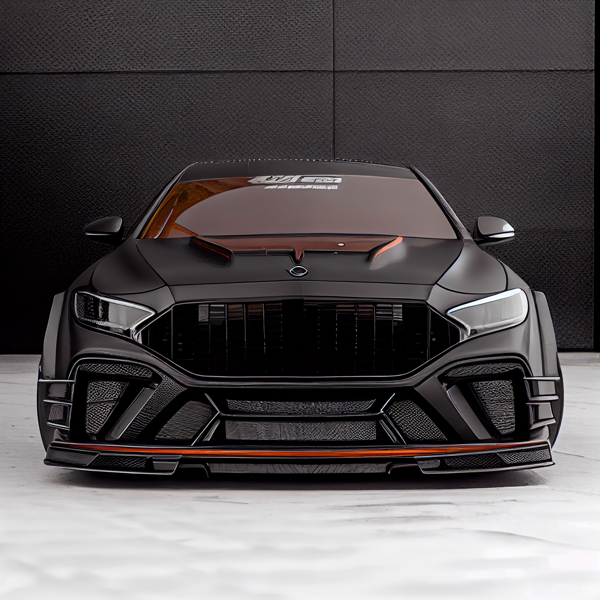 AI Custom Design Wide Body Front Bumper for Mercedes-Benz S-class W223 AMG Ver2.1